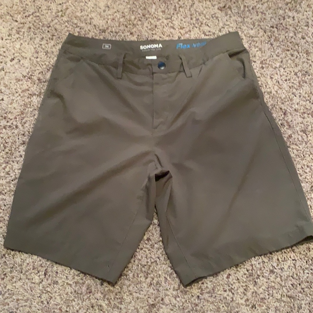 Men’s Size 34 Gray/Green Sonoma Shorts
